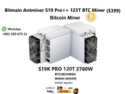 Bitmain Bitcoin Miner S19 Pro++ 125T BTC BSV Miner $$399 